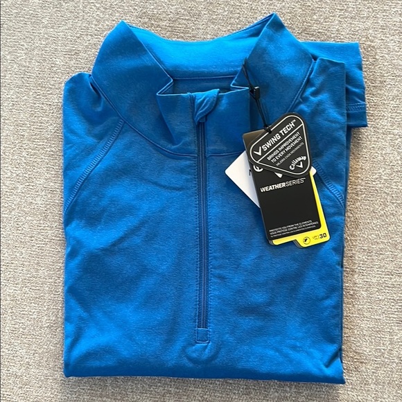 Callaway Blue Quarter-Zip Sun Protection Pullover Ladies XXL New with tags! - Picture 3 of 5